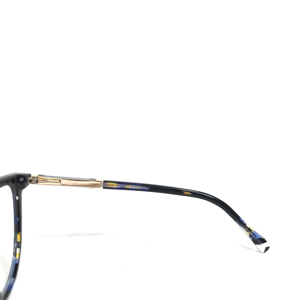 Lucky Brand Eyeglasses Frames D226 BLUE Gold Brown Tortoise Cat Eye 52-16-135